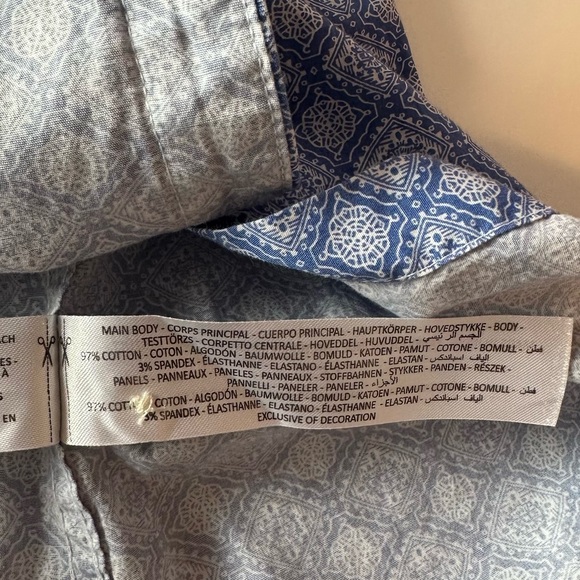 Ariat Women's R.E.A.L. Kirby Fitted Button Down Shirt Size M Blue/White Western - Picture 8 of 10